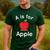 A Is For Apple Toddler Kindergarten Preschool Teacher Men's Casual T-Shirt Forest A Is For Apple Toddler Kindergarten Preschool Teacher Men's Casual T-Shirt Forest