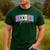 Back To School Neon Checkered Second Grade Colorful Teacher Men's Casual T-Shirt Forest