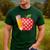 Back To School Pencil And Apple Teacher Student Men's Casual T-Shirt Forest