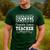 Best Computer Science Teacher Shirt Succeed Teaching Men's Casual T-Shirt Forest