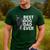 Best Dog Dad Ever Boston Terrier Dog Lover For Dad Men Women Girls Kids Men's Casual T-Shirt Forest