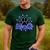 Blue Bobcats School Spirit Coquette Bow Mascot Teacher Men's Casual T-Shirt Forest