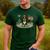 Boston Terrier 4th Of July US American Flag Dog Patriotic Men's Casual T-Shirt Forest