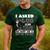 Boston Terrier American Gentleman Non-Sporting Dog Lover Men's Casual T-Shirt Forest
