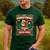 Boston Terrier My Christmas Spirit Dog Santa Claus X-Mas Men's Casual T-Shirt Forest