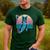 Boston Terrier Dad Retro Men's Casual T-Shirt Forest