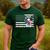 Boston Terrier Dog 4th Of July US American Flag Patriotic Men's Casual T-Shirt Forest