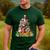 Boston Terrier Dog Christmas Tree Lights Xmas Pajama For Men Women Kids Men's Casual T-Shirt Forest