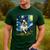 Boston Terrier Dog Starry Night Painting Men's Casual T-Shirt Forest