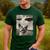 Boston Terrier Dog UFO Alien Extraterrestrial Selfie Men's Casual T-Shirt Forest