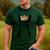 Boston Terrier Dog Wearing Crown For Men Women Girls Kids Men's Casual T-Shirt Forest