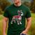 Boston Terrier Floral Vintage Dog Mom Distressed Men Women Kids Men's Casual T-Shirt Forest