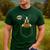Boston Terrier Halloween Cute Bostie Dog Pocket Boo Men's Casual T-Shirt Forest