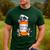 Boston Terrier Happy Pills T-Shirt Men's Casual T-Shirt Forest