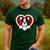 Boston Terrier Heart Cute Puppy Lover Or Dog Owner Men's Casual T-Shirt Forest