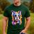 Boston Terrier Lover Pop Art Color Boston Terrier Dog For Men Women Girls Kids Men's Casual T-Shirt Forest