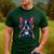 Boston Terrier Lovers Gaming Headphones Boston Terrier Men's Casual T-Shirt Forest