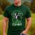 My Boston Terrier Is My Lucky Charm Paw Dog St Patrick's Day Men's Casual T-Shirt Forest