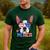 Boston Terrier Merica 4th Of July T Shirt Men Boys Dog Puppy Men's Casual T-Shirt Forest