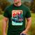 Boston Terrier Merry Christmas Tree Truck Santa Dog X-Mas Men's Casual T-Shirt Forest