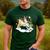 Boston Terrier Riding Unicorn Boys Girls Kids Rainbow Men's Casual T-Shirt Forest