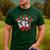 Boston Terrier Santa Claus Elf Reindeer Christmas Dog X-Mas Men's Casual T-Shirt Forest