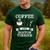 Boston Terrier Shirt Coffee And Boston Terrier Cute Dog For Men Women Girls Kids Men's Casual T-Shirt Forest