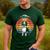 Boston Terrier UFO Alien Boston Terrier Dog Mom Dad Men's Casual T-Shirt Forest