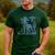 Boston Terrier UFO Cowboy Dog Dog Mom Dog Dad Alien Dog Men's Casual T-Shirt Forest