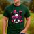 Boston Terrier Valentines Day Shirt Heart Dog Lover Men's Casual T-Shirt Forest