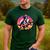 Boston Terrier Wearing A Cowboy Hat On T-Rex Men's Casual T-Shirt Forest