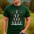Boston Terrier Xmas Tree Lights For Men Women Boston Terrier Men's Casual T-Shirt Forest