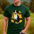 Boston Terrier s Mid-Century Modern Art s Street Grunge Men's Casual T-Shirt Forest