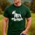 Bull Terrier Skeleton Birthday Halloween Kids Men's Casual T-Shirt Forest