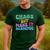 Chaos But Make It Academic Teacher Back To School Men's Casual T-Shirt Forest