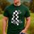 Checkered Fourth Grade Back To School Teachers Students Men's Casual T-Shirt Forest