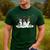 Christmas Boston Terrier Santa Dog Lover Men's Casual T-Shirt Forest