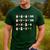 Christmas Math Quiz Teacher Equation Math Teacher Men's Casual T-Shirt Forest