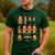 Christmas Math Teacher Equation Gingerbread With Santa Hat Men Women Men's Casual T-Shirt Forest