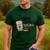 Coffee Gives Me Teacher Power Teacher Elementary Women Men's Casual T-Shirt Forest