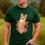 Coquette Music Note Patchwork Ghost Music Teacher Halloween Men's Casual T-Shirt Forest