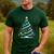 DNA Helix Christmas Tree Scientist Biology Science Teacher Men's Casual T-Shirt Forest