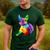 Dog Lover Boston Terrier Dog Colorful Boston Terrier Men Women Kids Men's Casual T-Shirt Forest