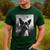 Dog Mom Dad Alien Selfie Boston Terrier UFO For Men Women Men's Casual T-Shirt Forest