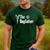 The Dogfather Boston Terrier Dog Dad Father's Day Men's Casual T-Shirt Forest