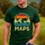 Easily Distracted By Maps Geography Teacher Men's Casual T-Shirt Forest Easily Distracted By Maps Geography Teacher Men's Casual T-Shirt Forest