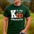 Fall Kindergarten Teacher K Is For Buffalo Plaid Pumpkin Men's Casual T-Shirt Forest