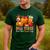 Fall Vibes Costume Teacher Thanksgiving Leopard Gnome Men's Casual T-Shirt Forest