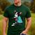 Father's Day Gift Dog Dad Boston Terrier i Love Dad Tattoo Men's Casual T-Shirt Forest