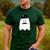 French Teacher Halloween Bonjour Ghost Men's Casual T-Shirt Forest French Teacher Halloween Bonjour Ghost Men's Casual T-Shirt Forest